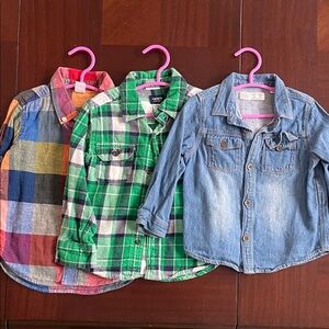 Trio of button down Boys shirts